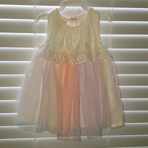Baby girls eyelet tulle dress set